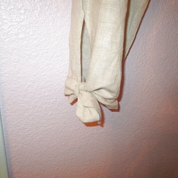 Reformation Avalon Linen Pants Size 14 Pleated Trouser Pockets High Rise Tie NEW - Picture 5 of 12